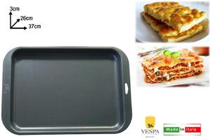 Vespa Teglia Forno Antiaderente Rettangolare in Alluminio 37 x 26 cm