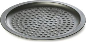 Accademia Mugnano Teglia Forno per Pizza Antiaderente Rotonda in Alluminio 31 cm colore Nero