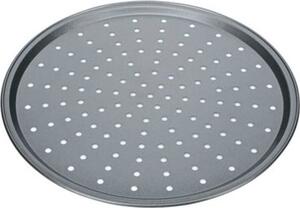 Tescoma Teglia Forno per Pizza Forata Antiaderente Rotonda 31 cm colore Grigio - Delicia