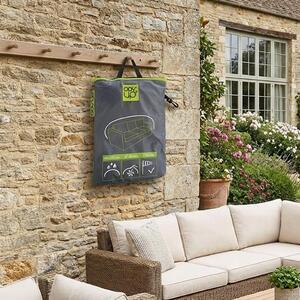 Moia Telo Copri Divano da Esterno 3 Posti in Poliestere Impermeabile 225x60x80 cm colore Grigio - CVD06 Cov'up