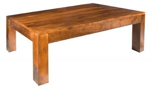 Tavolino da salotto in legno di Acacia 150x75x40 miele dorato laccato OXFORD #0449