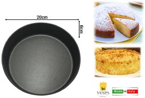 Vespa Tortiera Stampo per Torta Antiaderente in Alluminio 20 x 6 H cm - Sfornatutto