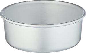 Pentole Agnelli Tortiera Stampo per Torta Conica in Alluminio 22 cm colore Argento - Pasticceria & Pizza