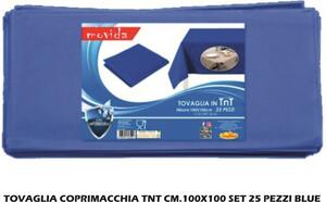 I Casamici Tovaglia Coprimacchia Tnt 100x100 Set 25 pezzi Blue - CAS643520