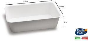 Belli E Forti Vassoio Vaschetta Catering cm 30x20x8h Bianco - L0063