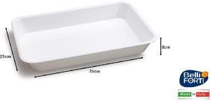 Belli E Forti Vassoio Vaschetta Catering cm 35x25x8h Bianco - L0064