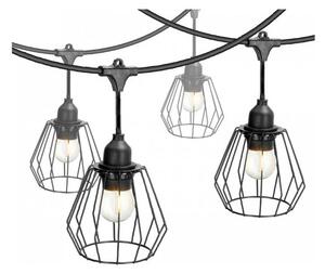 Catena decorativa per esterni CRETE 15xE27/230V 20m IP44
