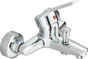 Rubinetteria per vasca da bagno, acciaio inossidabile, stile contemporaneo, cromato BLSB