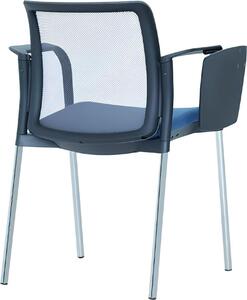 Poltrona moderna imbottita design elegante poltrona blu sedia da ufficio sedia nuova
