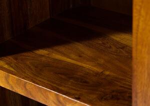 Scaffale in legno di Acacia 54x44x195 miele dorato laccato OXFORD #0441