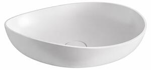 Lavabo Kolpa ORPHIA modello DEMI 560, finitura ON, materiale KERROCK 108, superficie lucida