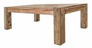 Tavolino da salotto in legno di Sheesham / palissandro 120x70x45 grigio scuro oliato NATURE GREY #09