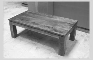 Tavolino da salotto in legno di Acacia 115x60x40 miele dorato laccato SHAMAN #10