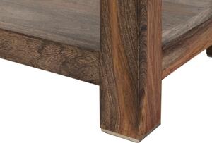 Tavolino da consolle in legno di Sheesham / palissandro 140x40x78 grigio scuro oliato NATURE GREY #90