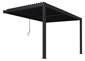 Telo Di Ricambio Per Gazebo Outsunny 3x3 M - In Poliestere Traspirante Con 10 Fori Di Drenaggio - Grigio Scuro