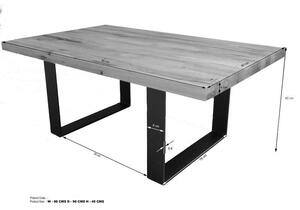 Tavolino da salotto in legno di Quercia Selvatica/ Cerro 90x90x45 tabacco marrone oliato MONTREUX #317