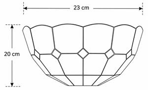 Brilagi - Lampada da parete Tiffany in vetro SIENNA 1xE14/40W/230V