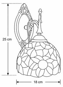 Brilagi - Applique da parete Tiffany SUNFLOWER 1xE14/40W/230V