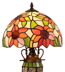 Brilagi - lampada da tavolo Tiffany a vetri colorati SUNFLOWER 1xE27/60W/230V + 1xE14/40W