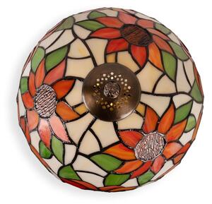 Brilagi - lampada da tavolo Tiffany a vetri colorati SUNFLOWER 1xE27/60W/230V + 1xE14/40W