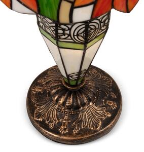 Brilagi - lampada da tavolo Tiffany a vetri colorati SUNFLOWER 1xE27/60W/230V + 1xE14/40W