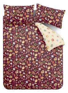 Set copripiumino e federa viola per letto matrimoniale 200x200 cm Autumn Pumpkins – Catherine Lansfield