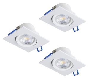 Eglo 902283 - Set 3x LED dimmerabile, plafoniera da soffitto SALICETO LED/4,8W/230V 8,8x8,8 cm, bianco