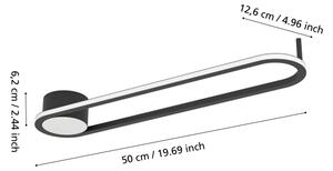 Eglo 902151-LED Plafoniera COLLECORVINO LED/24W/230V 2700/4000/6500K nero