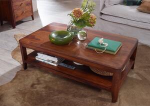 Tavolino da salotto in legno di Sheesham / palissandro 120x70x40 noce oliato BROOKLYN #11