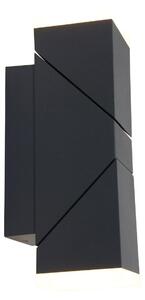 Lampada da esterno a LED, 2 luci, Up & Down, dimmerabile, metallo, nero