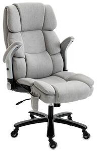 Sedia da ufficio HOMCOM, ergonomica, con braccioli pieghevoli e supporto lombare