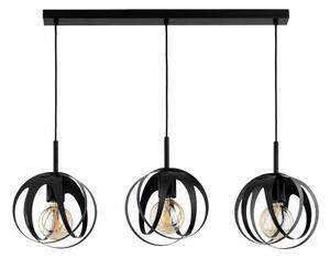 Lampadario a cavo ASANI 3xE27/15W/230V nero