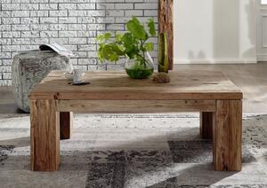 Tavolino da salotto in legno di Teak 120x80x45 naturale grezzo BASSANO #105