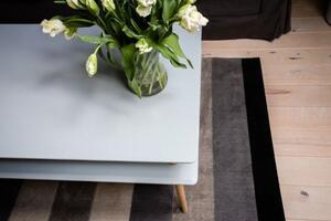 Tavolino KORO 110x70 cm - grigio chiaro