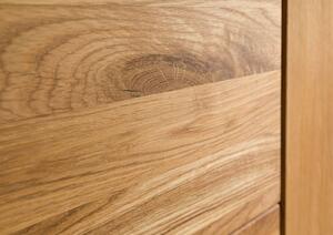 Vetrina in legno di Quercia Selvatica 134x40x140 quercia naturale oliato MALMÖ #44