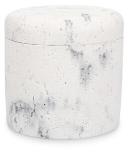 Organizer da bagno bianco in poliresina per dischetti di cotone Suds – S|P Collection