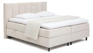 Letto boxspring beige con contenitore 160x200 cm Elva Bold Line – Bonami Selection