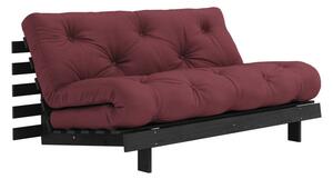 Divano letto bordeaux 160 cm Roots Black Night - Karup Design