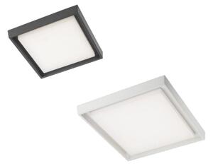 BEZEL PLAFONIERA QUADRATA 2 MISURE IP54 LED CON LUCE 3000K ANTRACITE,BIANCA E MARRONE MODERNA