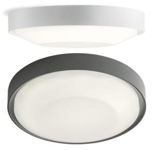 OSIRIS PLAFONIERA ROTONDA D25 CM IP65 LED 20W LUCE 3000K ANTRACITE E BIANCA MODERNA