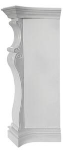 Camino elettrico da terra in legno Bianco PARIGI L123xP39xH100 cm