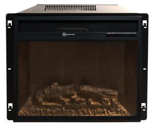 Camino elettrico da terra in legno Bianco BELLINI L96 x P35 x H96 cm