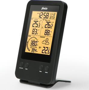 Stazione meteorologica wireless con sensore esterno, nero