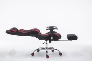 Amabile sedia da ufficio da corsa nero/rosso