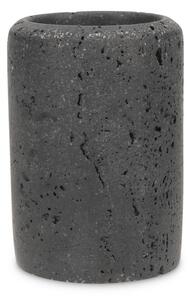 Portaspazzolino grigio scuro in poliresina Suds – S|P Collection