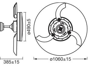 Osram - Plafoniera a LED con ventilatore CEILING FAN LED/66W/230V bianca + telecomando