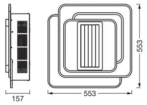 Osram - Plafoniera LED dimmerabile con ventilatore da soffitto LED/55W/230V bianco + telecomando