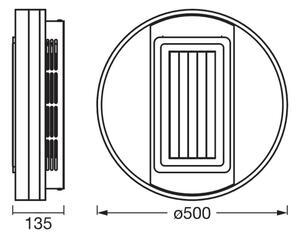 Osram - Plafoniera LED dimmerabile con ventilatore LED/55W/230V bianco + telecomando
