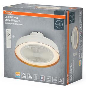 Osram - Plafoniera LED dimmerabile con ventilatore da soffitto integrato LED/49W/230V bianco/oro + telecomando