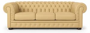 Divano Chesterfield in Pelle Primo Fiore Premium – Iconico, Finiture di Pregio